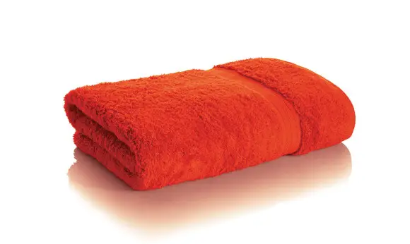 bamboo towel blood orange