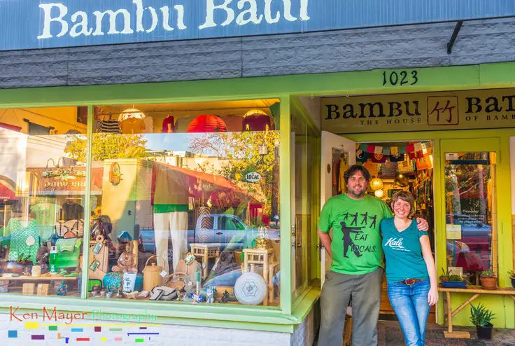 Jon and Anna proud owners of Bambu Batu