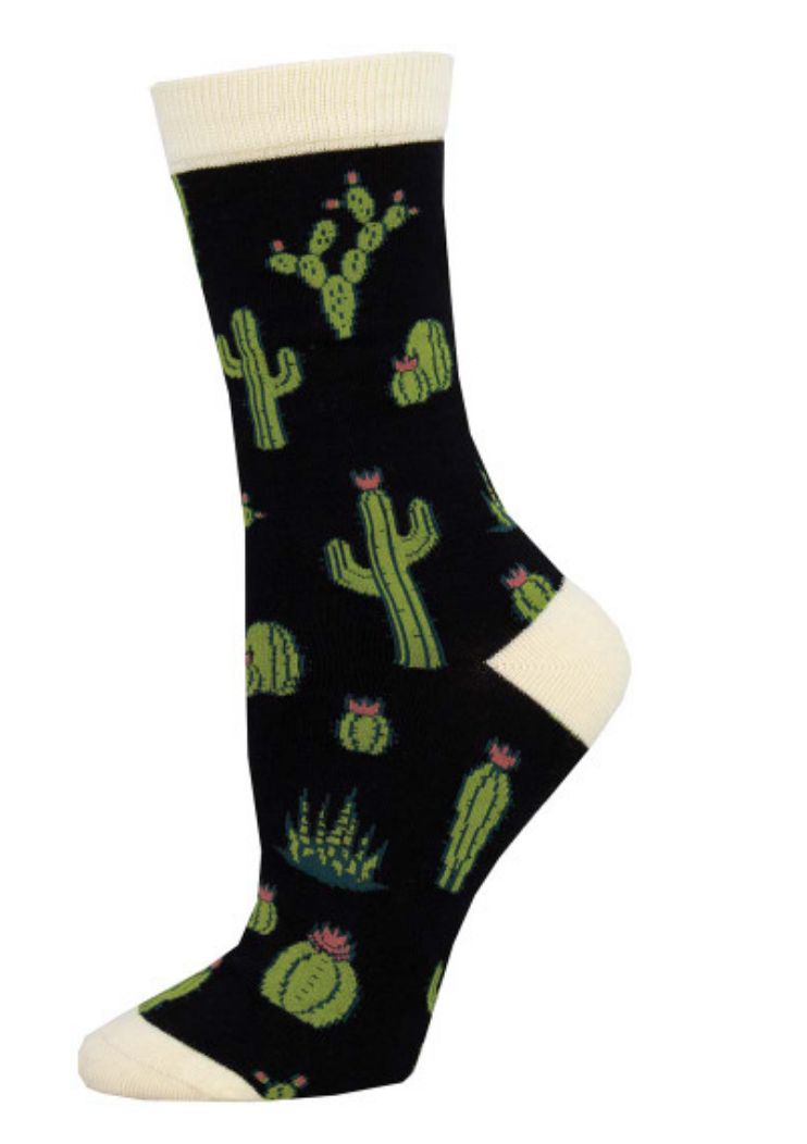 Black Cactus socks