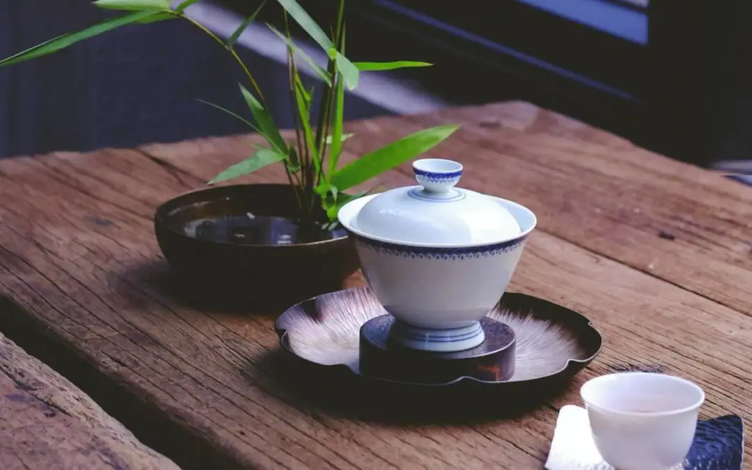 Bamboo leaf tea service