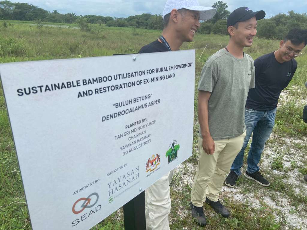 Bamboo restoration project Arief and Lucas