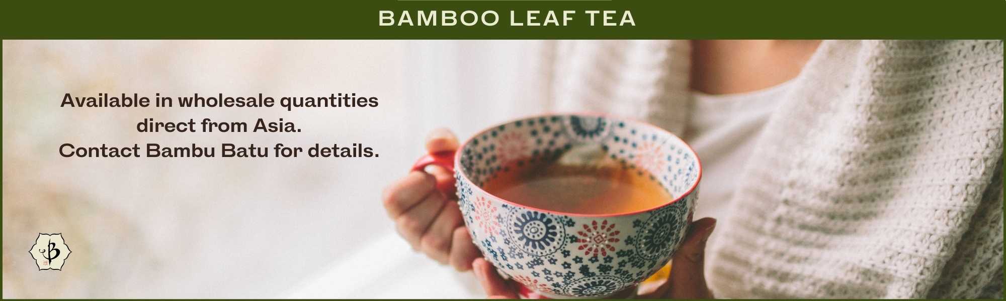 Bamboo leaf tea banner