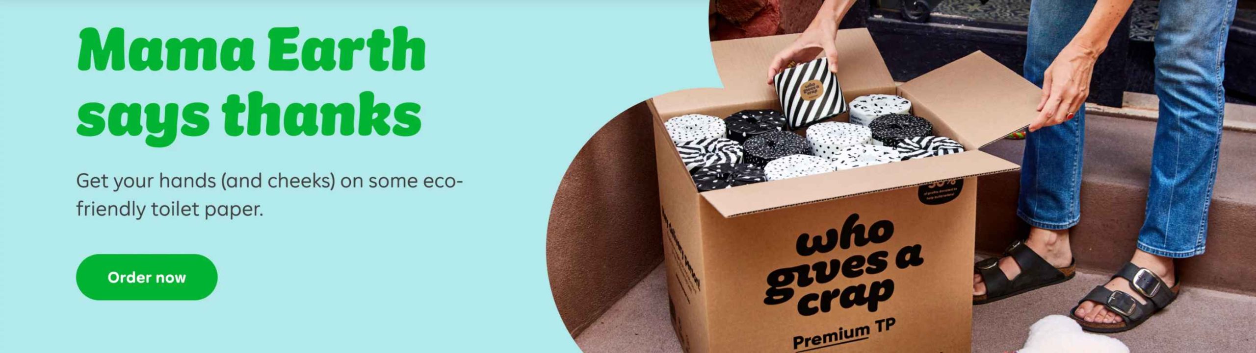 Bamboo toilet paper banner WGAC Bamboo toilet paper banner WGAC