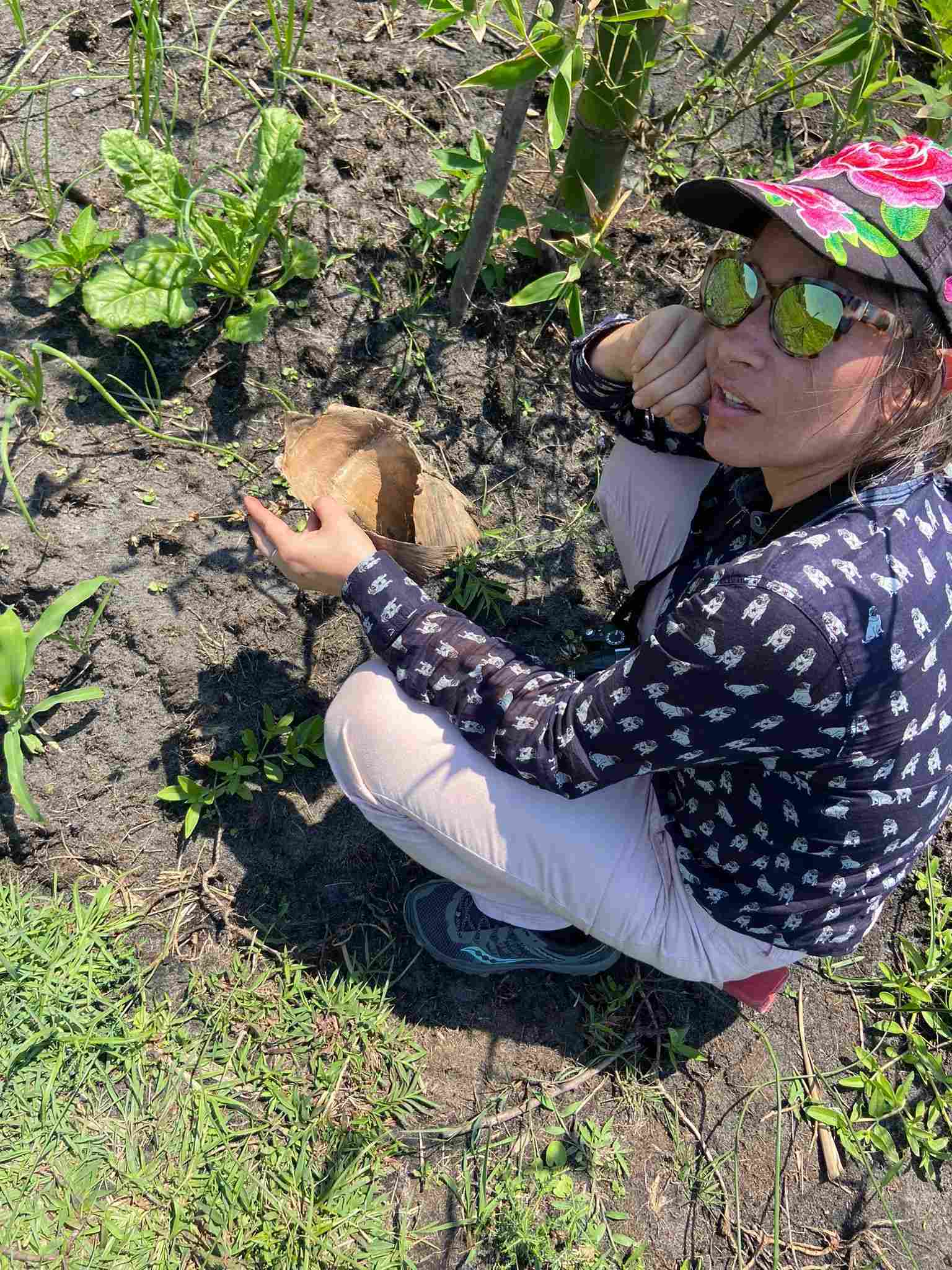 Natalia Reategui and bamboo sheath