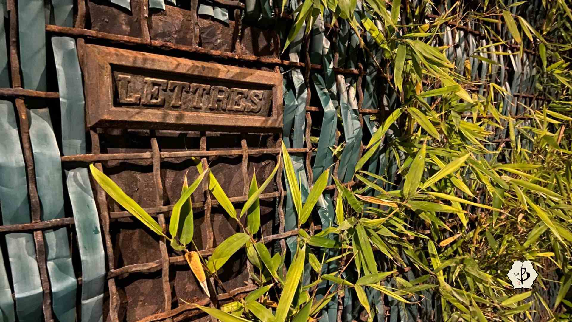 Bamboo letters in Paris